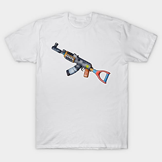 Ak47 Rust T-Shirt by MadDesigner